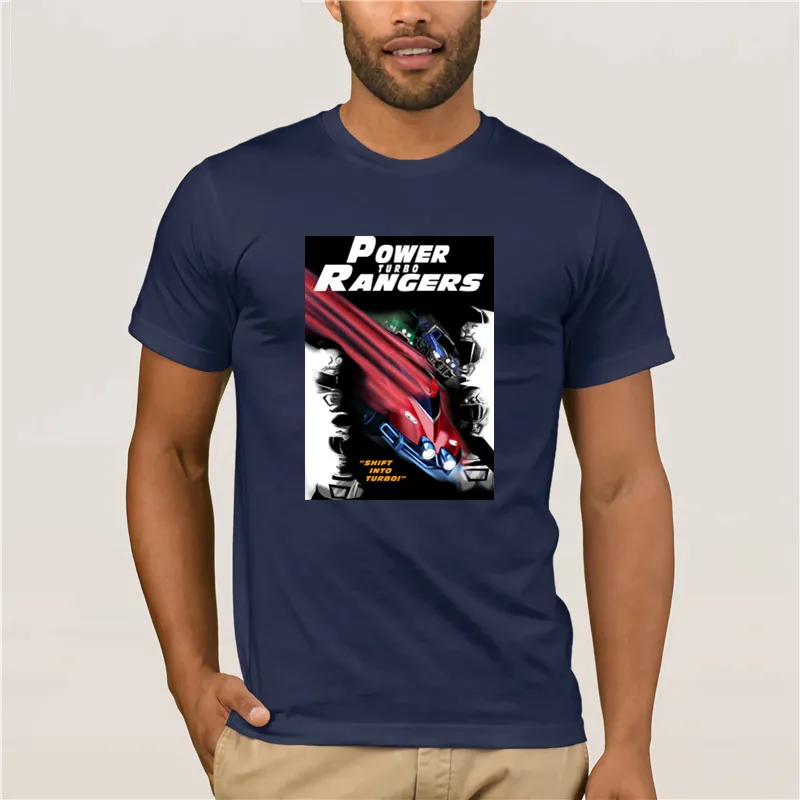 100% Мужская хлопчатобумажная футболка power Rangers быстрый и яростный модный