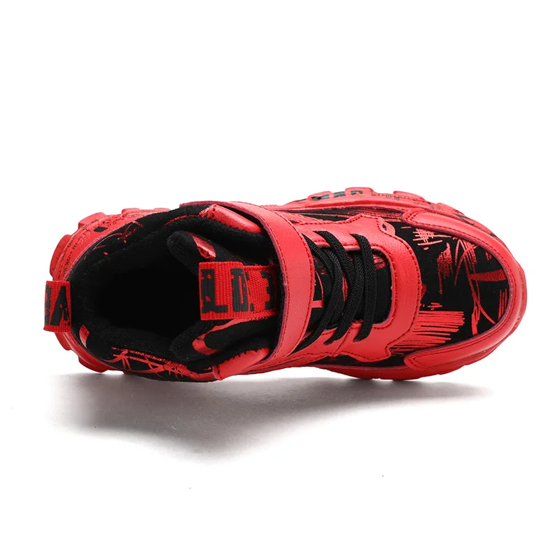

New Arrival Kids Sneakers For Boys Comfortable Sport Shoes Boys Red Gold Running Shoes Children Light Weight Kids Designer Shoes
