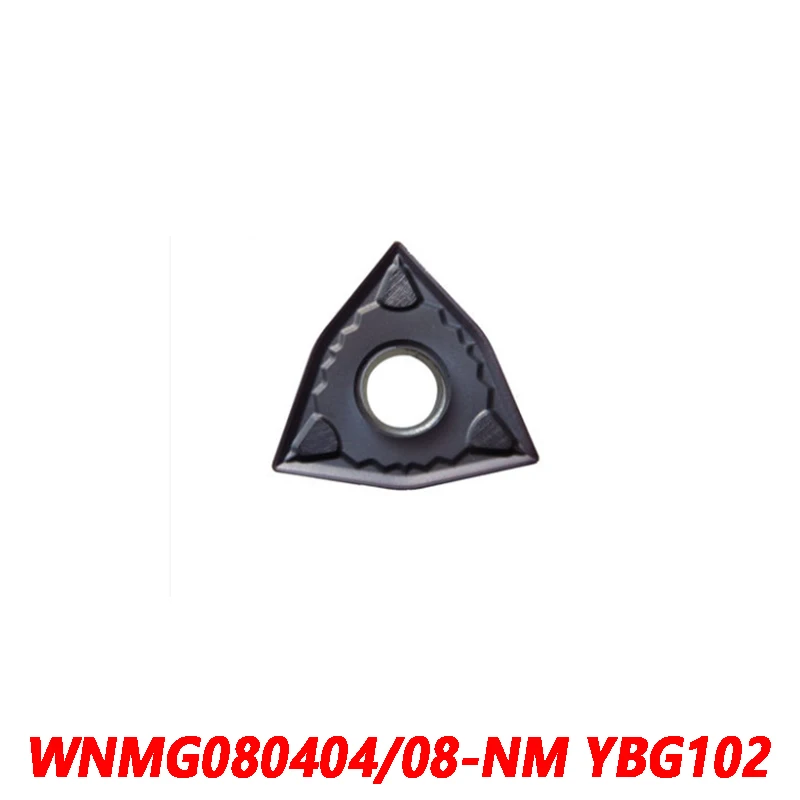 

100% Original WNMG080404-NM YBG102 WNMG080408 10pcs Carbide insert 080404 CNC lathe blade Processing of steel High Quality