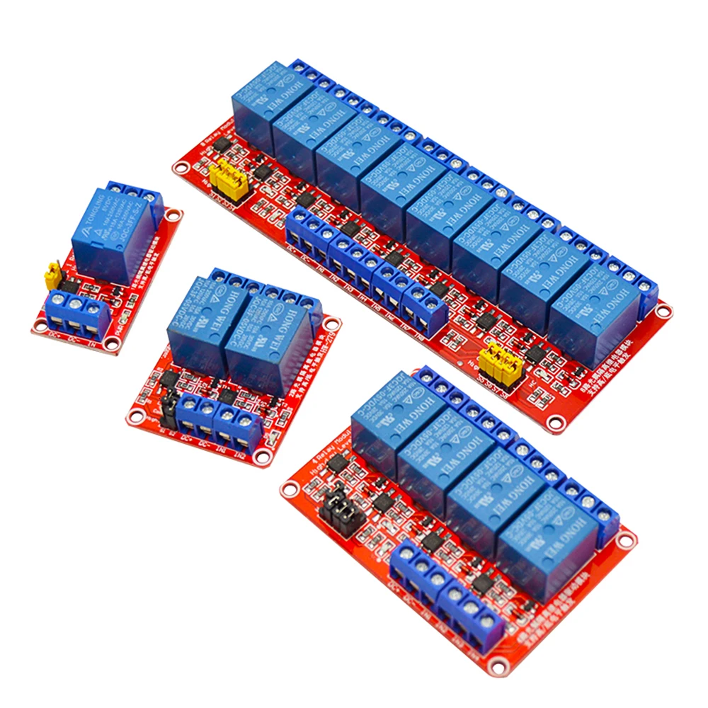 1/2/4/8 канальный релейный модуль реле для расширения платы 5V со спусковым уровень Поддержка оптрон реле для расширения платы