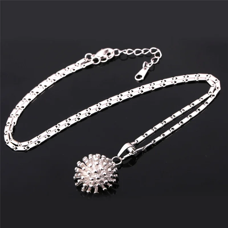 Collare Round Ball Necklaces & Pendants Gold/Silver Color Wholesale Fashion Trendy Jewelry Necklace Women P141 | Украшения и