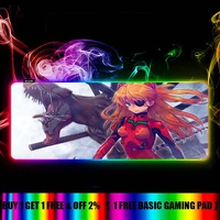 rgb evangelion mouse pad large gaming accessories table computer mousepad led big mouse mat desk pc with backlit carpet for csgo