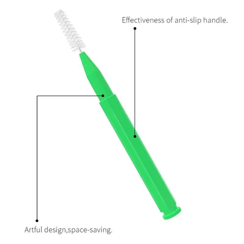 

60pcs/Box 0.6-1.5mm Adults Interdental Brushes Clean Between Teeth Floss Brushes Toothpick Tooth Brush Dental Oral Care