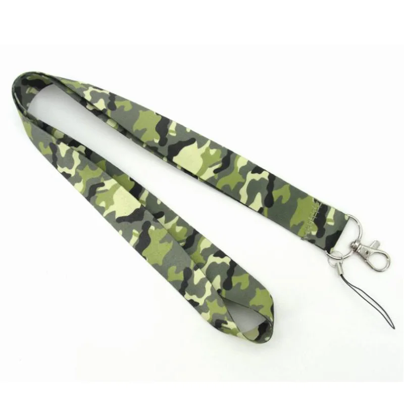 Камуфляжный брелок для ключей армейский зеленый мобильный шейный ремень