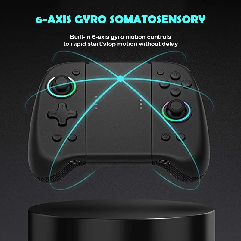 Джойстик Switch Joy-Con беспроводной геймпад с пробуждением и Цветной подсветкой