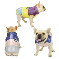 pet clothes autumn and winter pet clothes suitable for bulldog sand skin large dog clothes rainbow cotton vest dog clothes