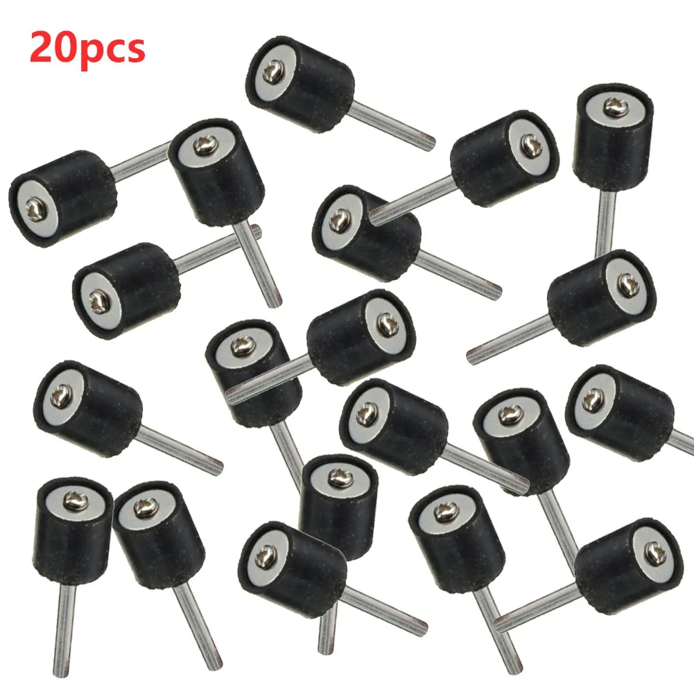 

20 Pcs Drum Rubber Mandrels 1/8in Shank Fit Sanding Sleeve For Rotary Tool 1/2in For Electrical Grinder Accessories
