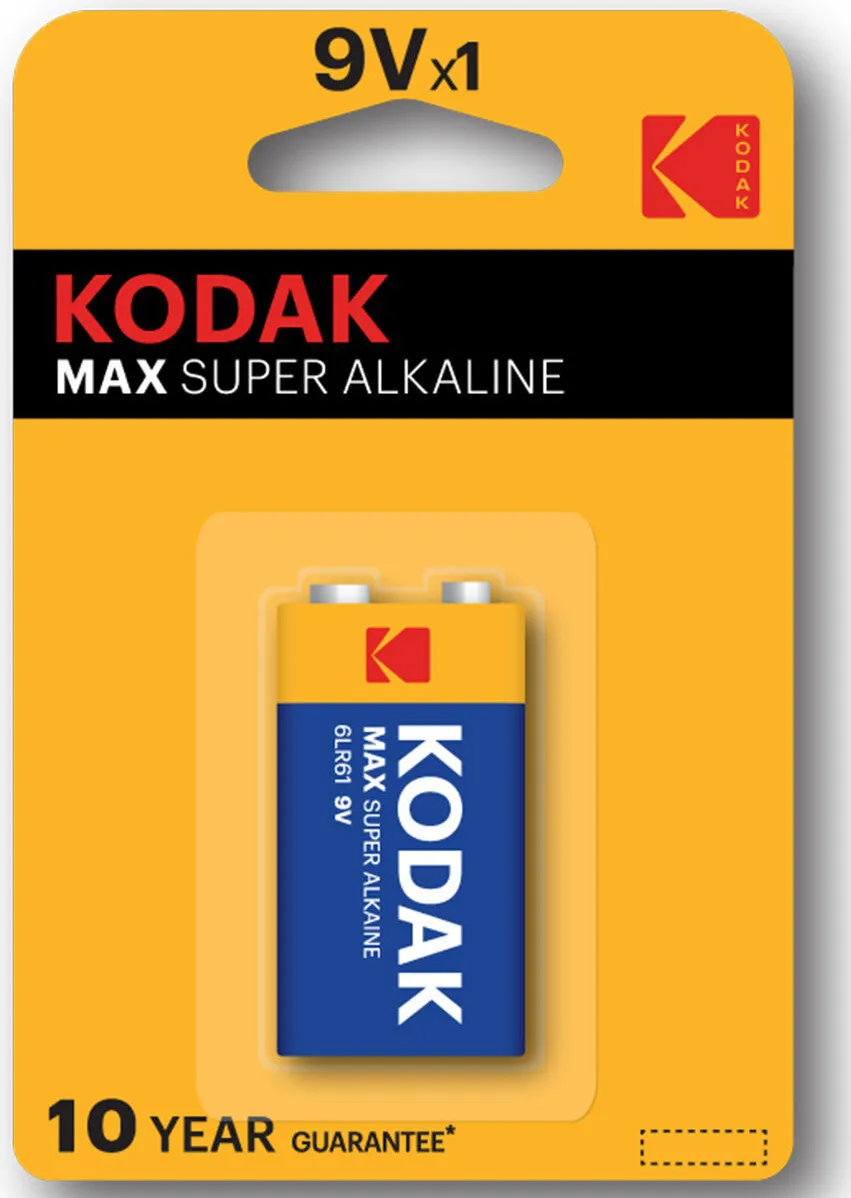 Батарейка щелочная Kodak 6LR61 1шт | Электроника