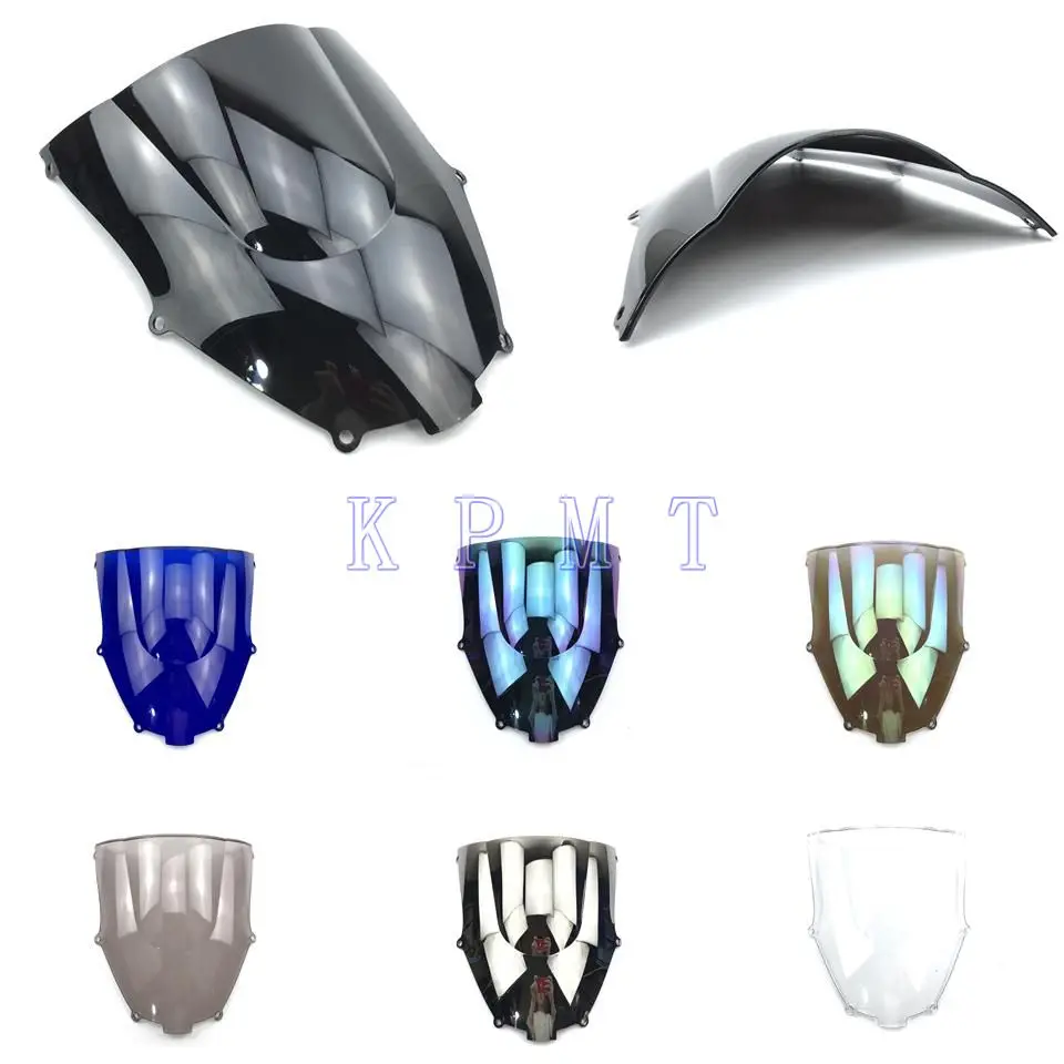 Ветровое стекло мотоцикла с двойными пузырьками для Kawasaki ZX9R 2000 2001 2002 2003 2004 ZX 9R 00 01