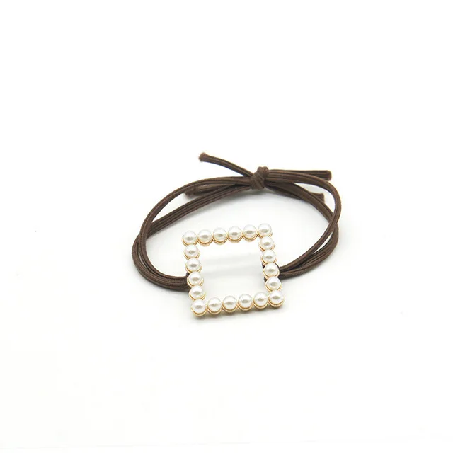 White Square Корейские женские и девичьи леопардовые эластичные резинки для волос с животным принтом, заколки для волос, стразы, широкая резиновая повязка на голову, аксессуары для волос - Цвет: White Square