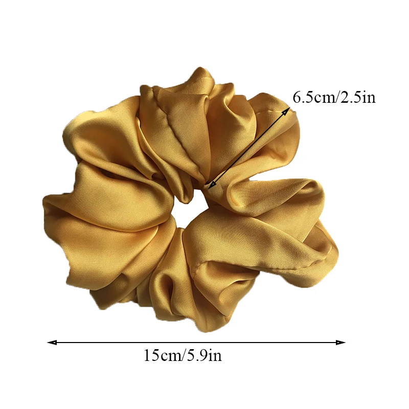 

Oversized Scrunchies Big Rubber Hair Ties Elastic Hair Bands Girls Ponytail Holder Smooth Satin Scrunchie Women Hair Accessories