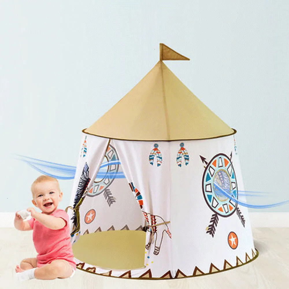 Детская складная палатка Tipi для детей Детский игровой домик вигвам Замок