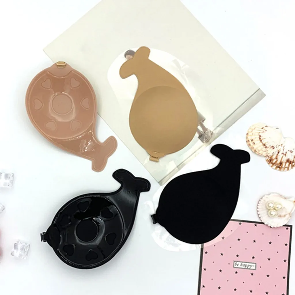 Прямая поставка 1 пара Невидимый клейкий бюстгальтер пуш-ап Бралетт без бретелек