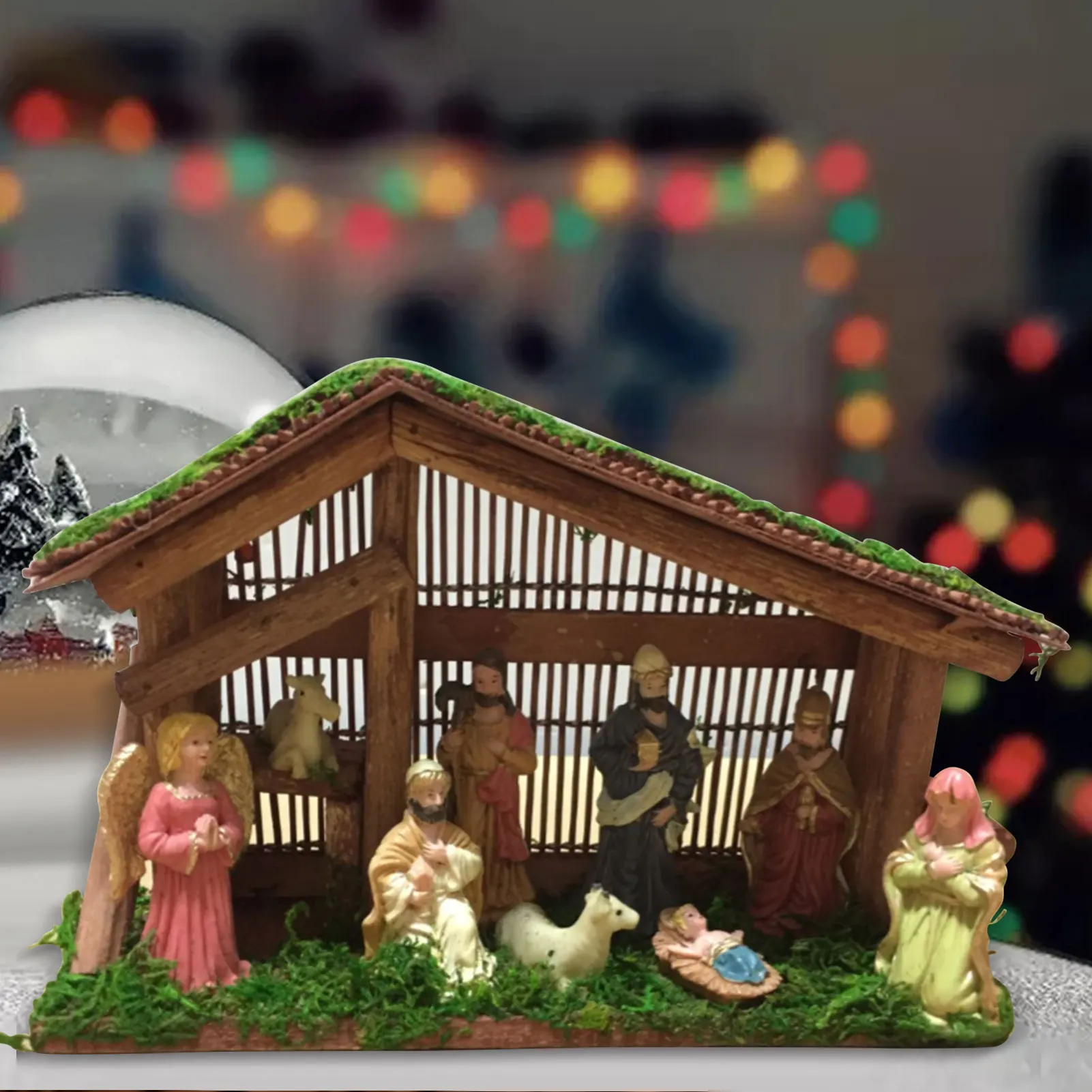 

Nativity Manger House Characters Have Faith Home Decoration Resin Crafts Home Decoration Holiday Decoration 2021