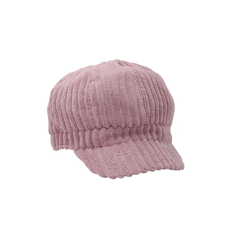 Осенне-зимние шапки для женщин однотонные Восьмиугольные газетчика мужчин и