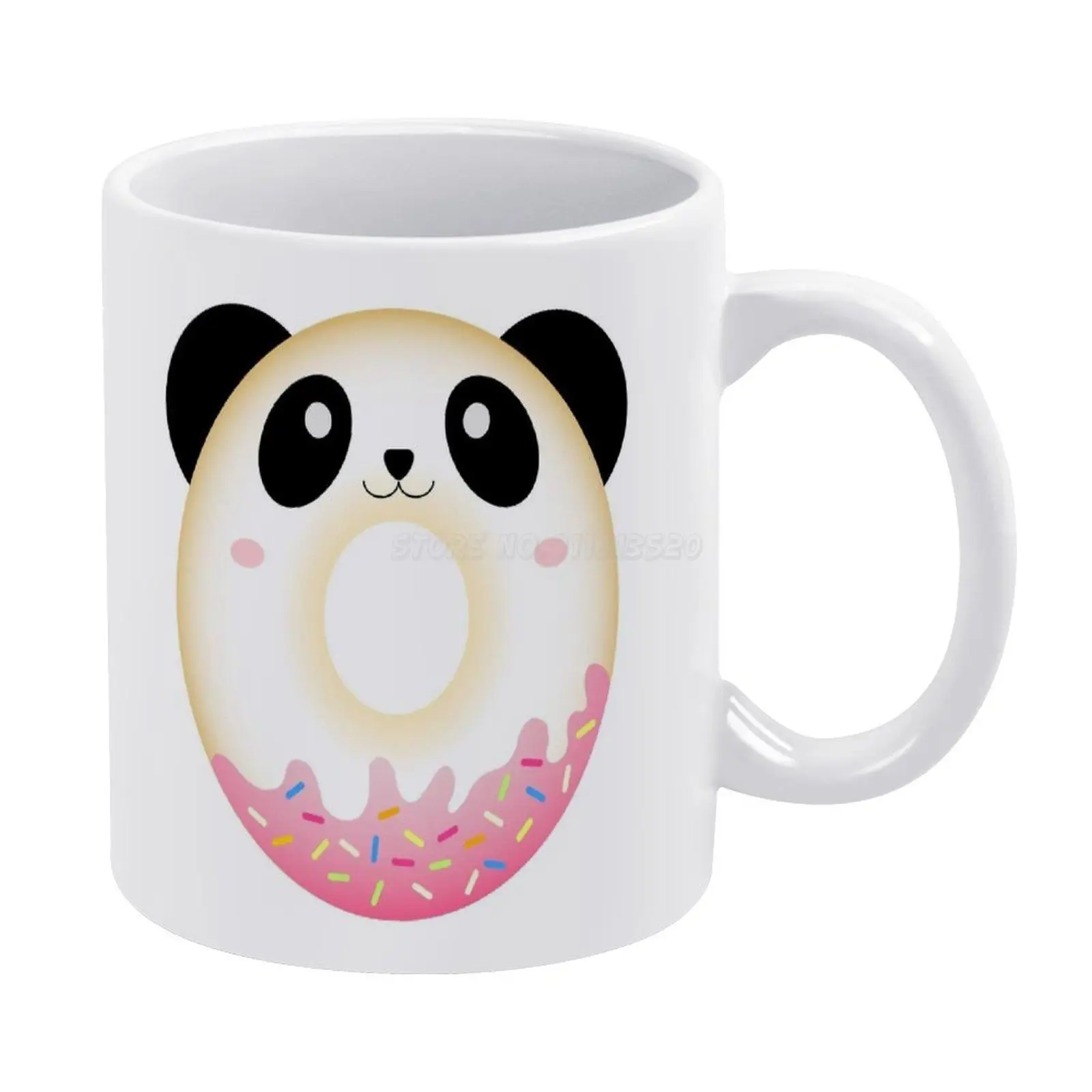 Белая кружка в виде панды 11 унций забавные керамические чашки для кофе чая молока