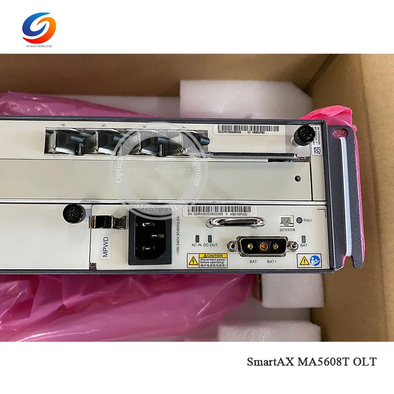 100% Оригинальный блок питания переменного тока Hua wei GPON OLT MA5608T 1G с 8 портами GPBD класс