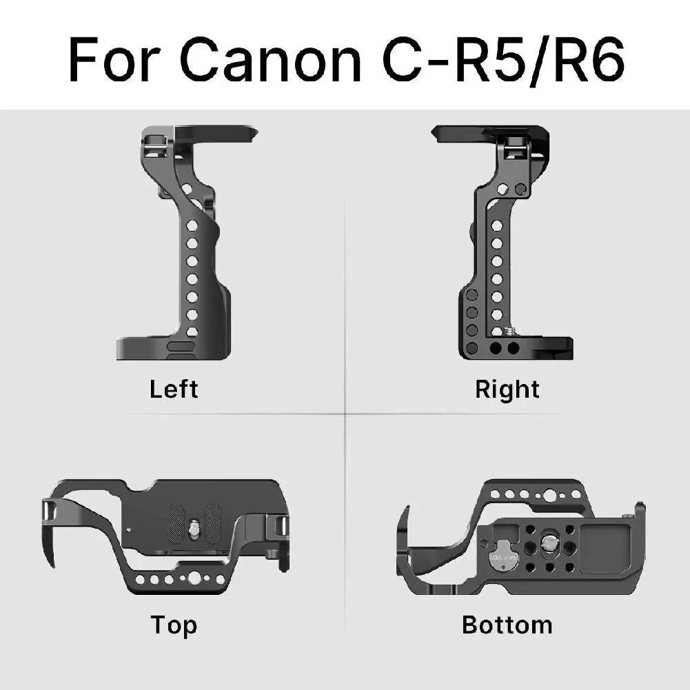 

for Canon EOS R5 DSLR Camera Aluminum Alloy Camera Cage DSLR Cam Protective Case Photo Studio Vlog Extension Bracket