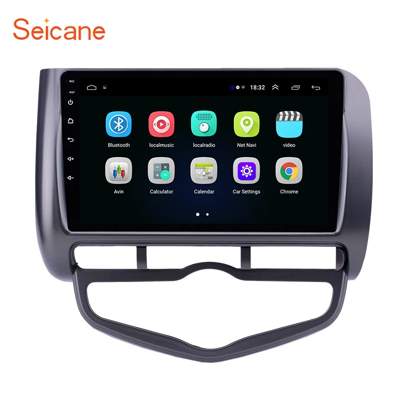 

Seicane Android 8,1 автомобильный блок радио GPS навигатор плеер для 2006 Honda Jazz City Авто AC правый руль поддержка Carplay OBD