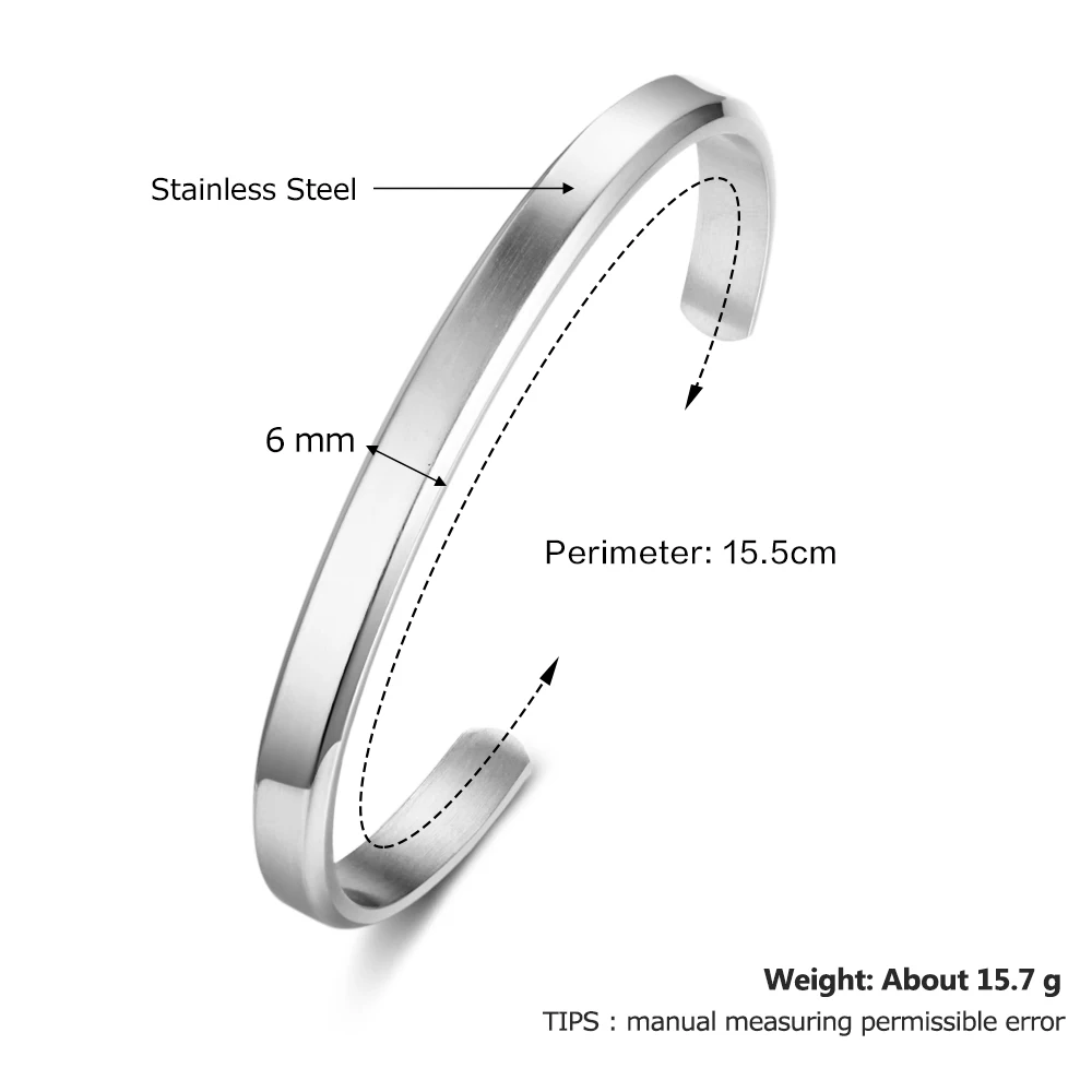 Персонализированные Выгравированная манжета браслет на заказ имя слова буквы