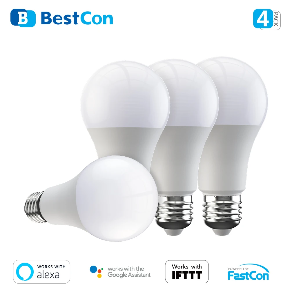 4 шт. умная светодиодная лампочка BroadLink BestCon LB1 Wi-Fi с регулированием яркости