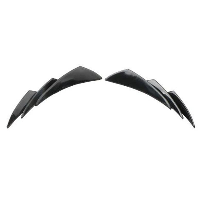 6 шт./компл. средства ухода за кожей спойлер Canards ремонт черный глянец для вождения