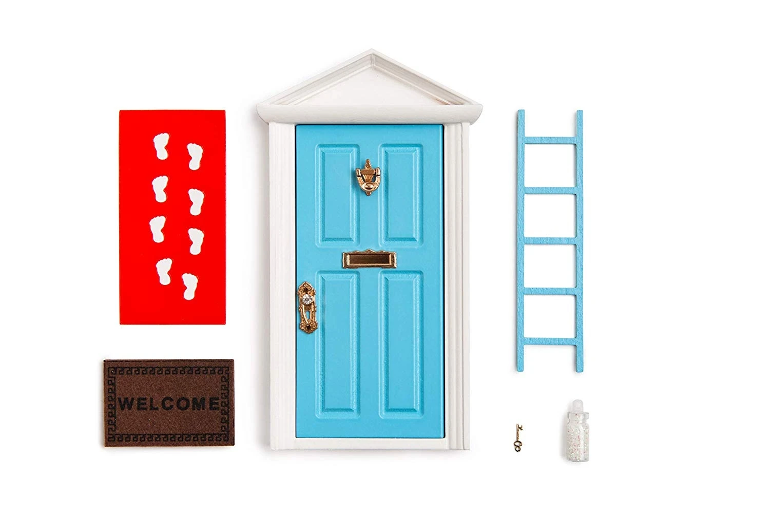 

1/12 Accessories Wooden Fairy Door Kit Miniature Toy