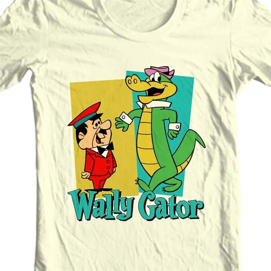 Wally Gator Ii футболка 1970 х Субботнее утро мультфильм Yogi'S банда Графический Футболка