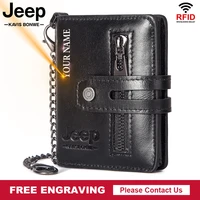 slim male walet travel hasp purse credit card holder case genuine leather credential zipper coin bag luxury short men wallets