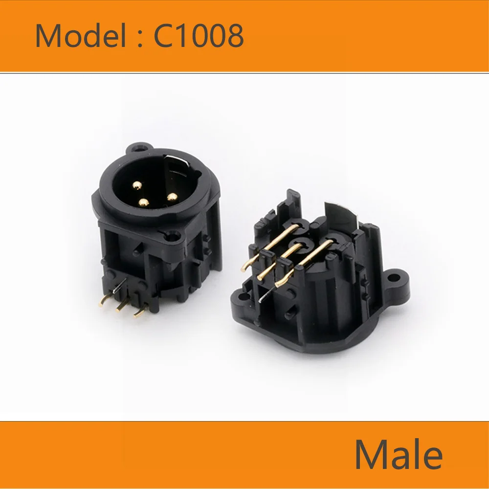 

Thamtrank C1008+C1009 разъемы XLR черные пластик 3 контакта