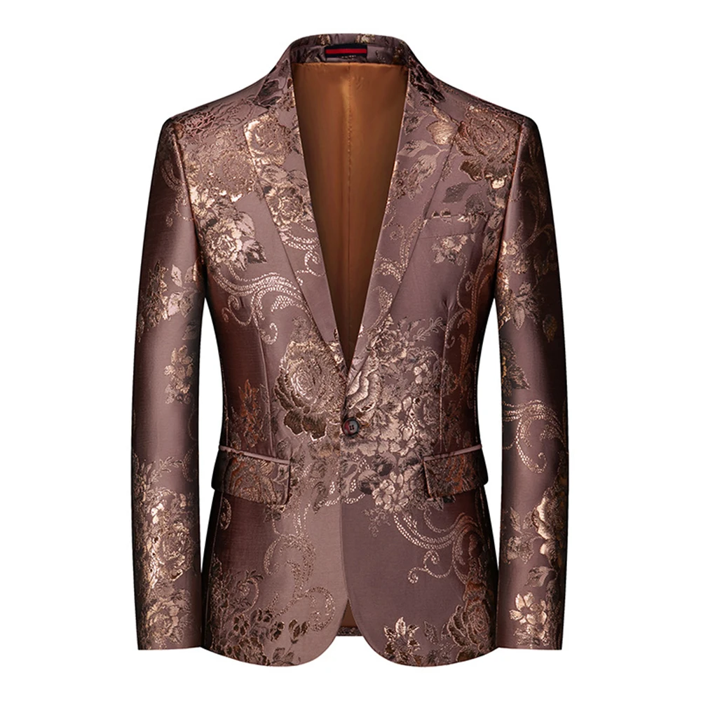 

Mens Slim Fit Blazer Jacket Men Nightclub Blazer Party Suit Jacket Stage Singers Coats For Men Plus Size