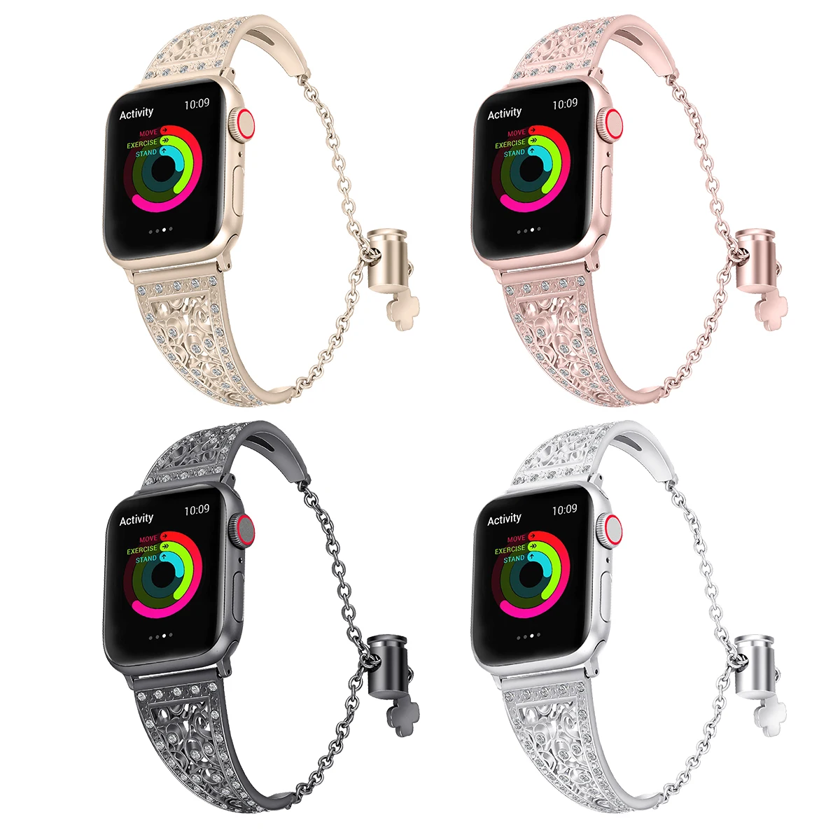 Ремешки для часов apple watch 3 42 мм из нержавеющей стали ремешки iphone 4 44 40 ремешок iwatch 38