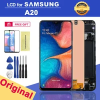 6 4 original lcd display for samsung galaxy a20 a205 sm a205f lcd screen touch digitizer assembly for galaxy a20 display