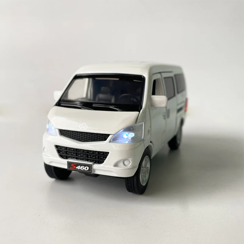 

Модель игрушечного автомобиля Changan Star, минивэн из сплава 1/32, металлический литой фургон светильник звуком