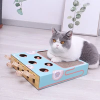 cat toys corrugated paper cat scratch board nest interactive solid wood cat ball