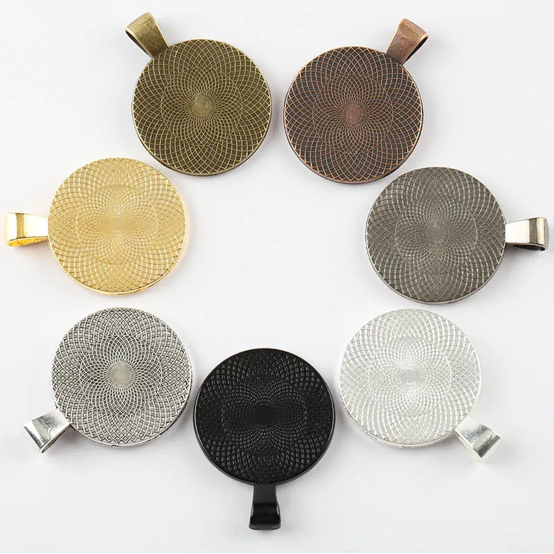 10 шт. внутренняя 20 мм Ожерелье Подвеска Кабошон основа камеи рамка пустые