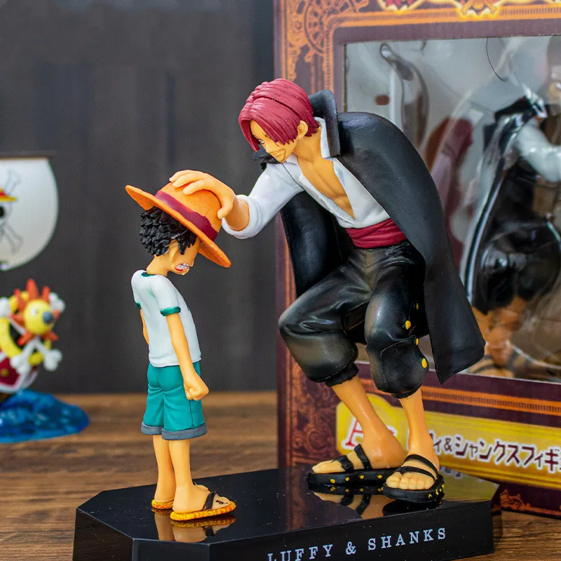 

One Piece Anime Figure 17cm Four Emperors Shanks Straw Hat Luffy Action Figure One Piece Sabo Ace Sanji Roronoa Zoro Figurine
