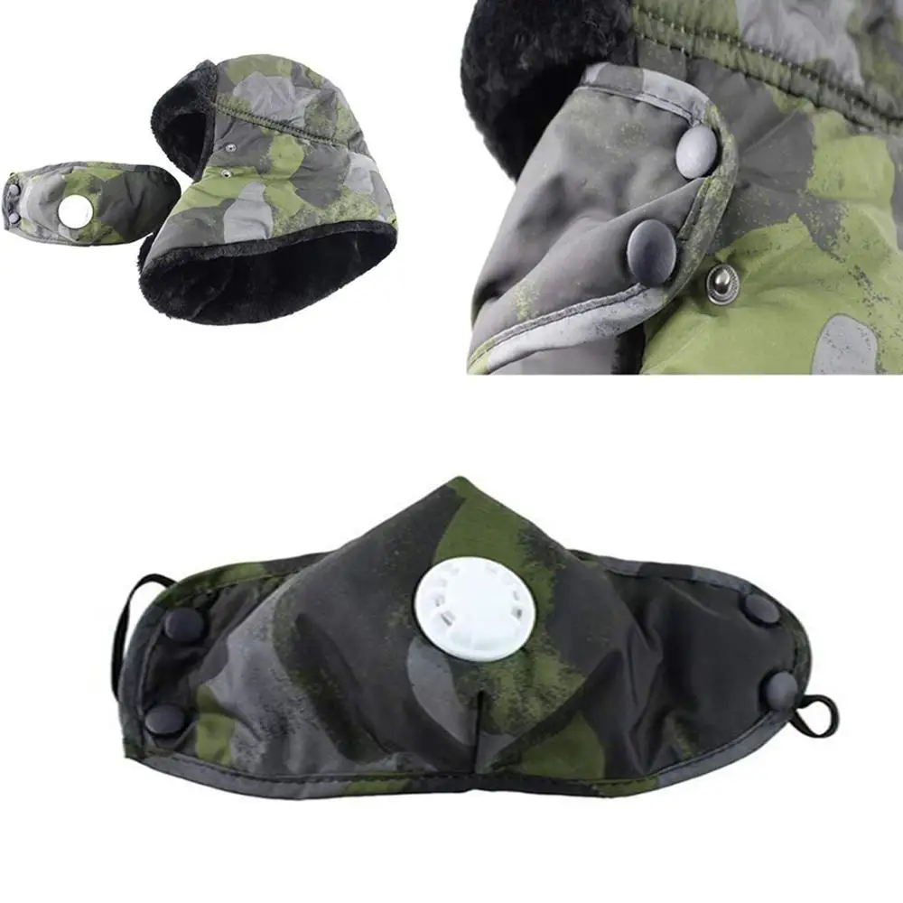 Утепленная Флисовая Балаклава унисекс шапка с капюшоном для шеи теплая