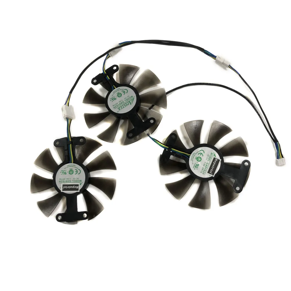 Вентилятор для охлаждения видеокарты ZOTAC Geforce GTX 980ti 6gd5 3 шт./компл. - купить по