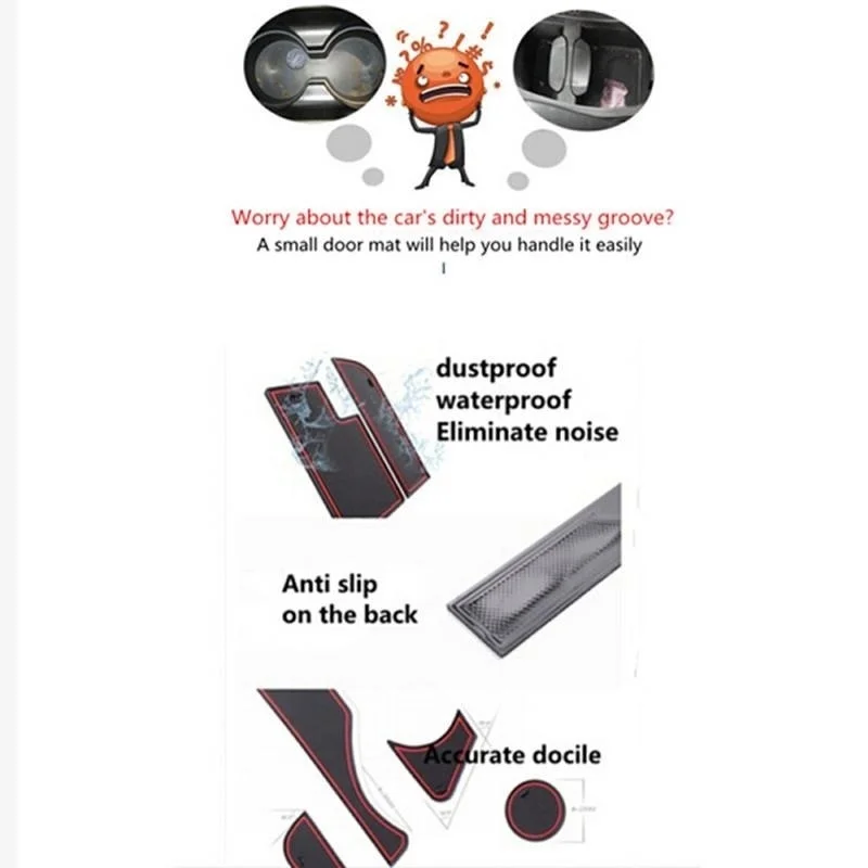 18 шт./компл. автомобильные аксессуары слот для ворот резиновая Автомобильная