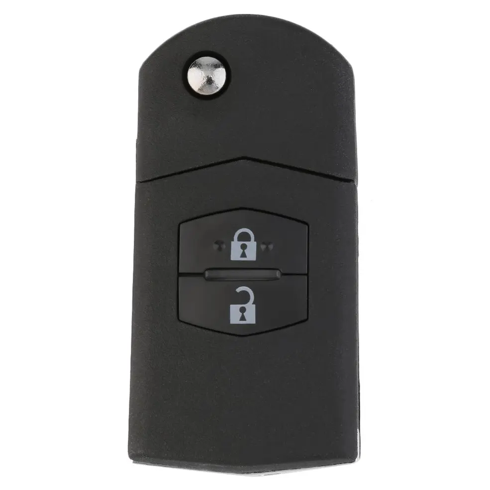 Портативный Размеры складной чехол-книжка 2 кнопки дистанционного ключа Fob чехол