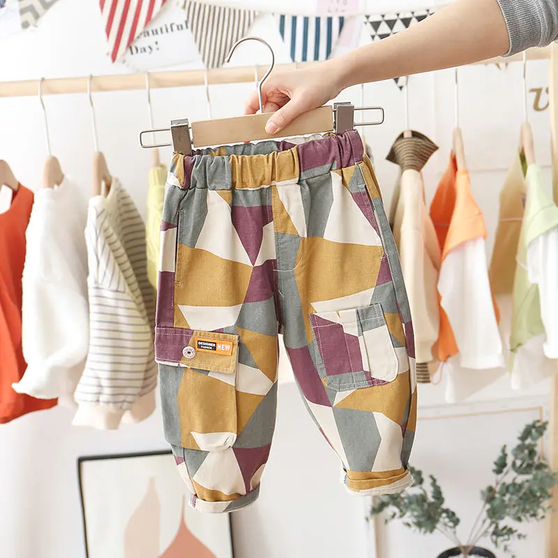 Штаны для мальчиков штаны детей детская весенне-осенняя одежда маленьких