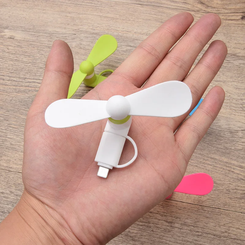 2 в 1 / 3 портативный мини-вентилятор для мобильного телефона охлаждающий кулер Micro