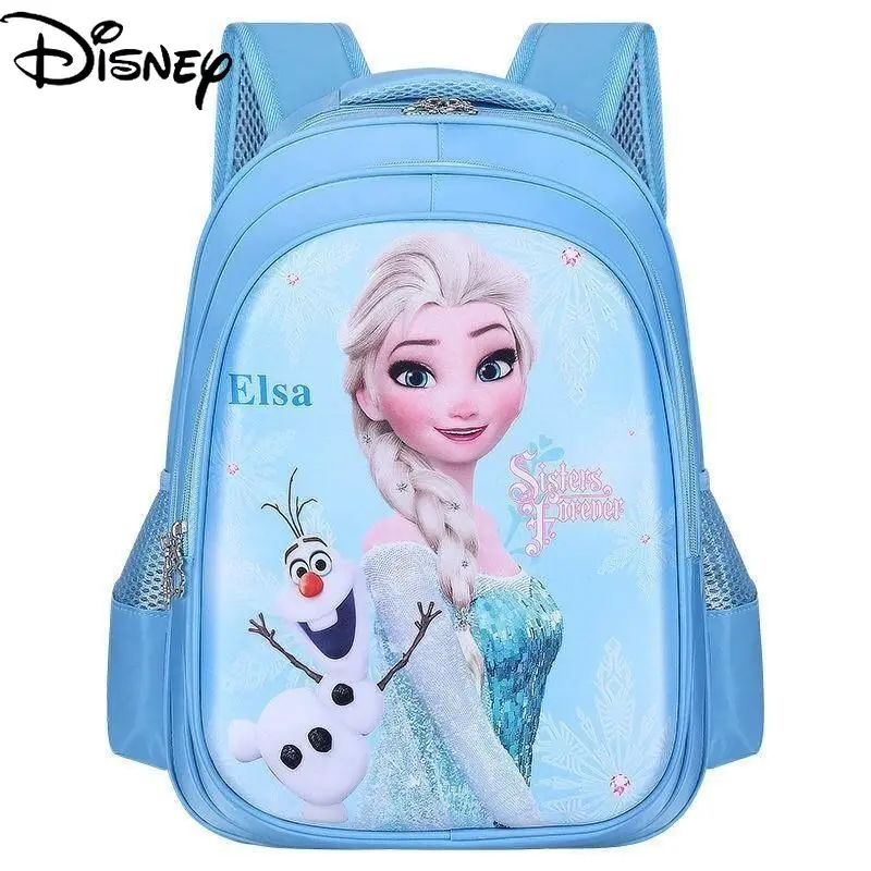 

Disney Fashion Cute Cartoon Print Frozen Backpack Simple Casual Large Capacity Fresh and Sweet Children's School Bag