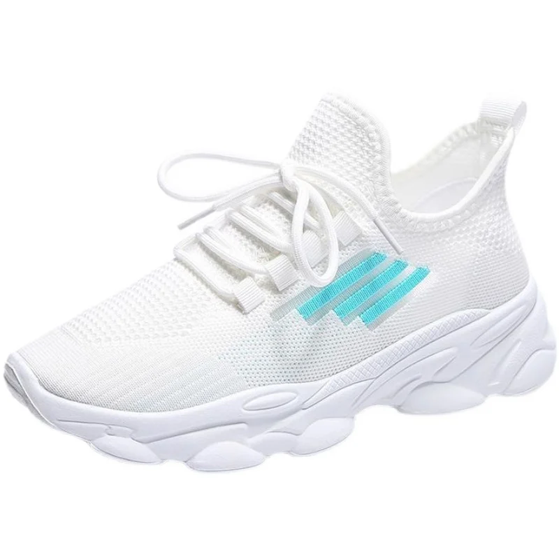 

Женские сетчатые Нескользящие ажурные туфли, мягкая дышащая уличная спортивная простая универсальная повседневная обувь на плоской вулка...