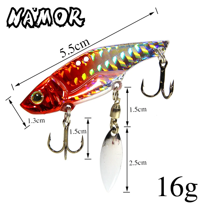 NAMOR тонущий вибрирующий искусственный Baits12G 16 г Приманка VIB Твердые Приманки Рыба