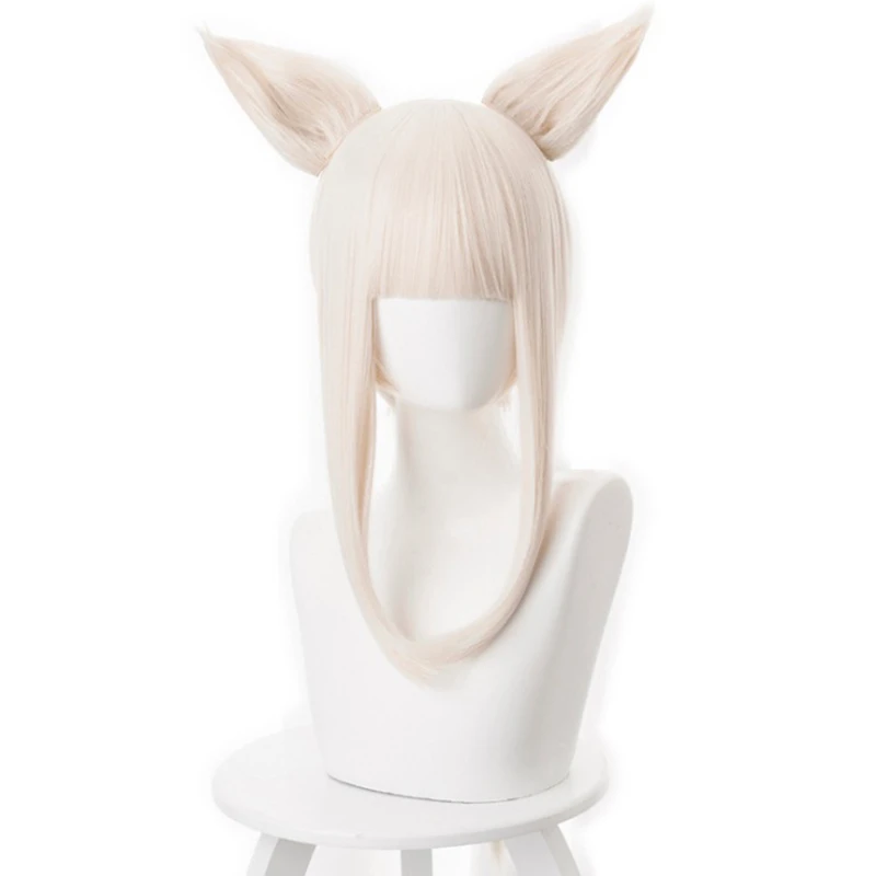 

Игра Arknights Косплэй парики платиновая Косплэй парик теплостойкий синтетических волос Для женщин Хэллоуин вечерние аниме к костюмам