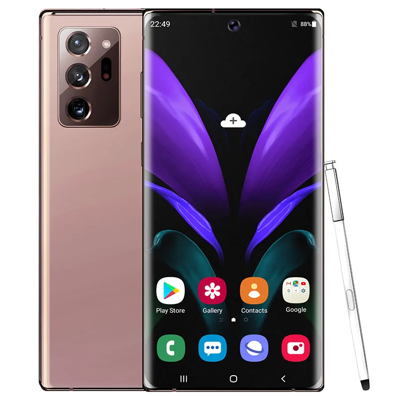 

New Arrival N20U 6.9 Inch Full Screen 1440*3200 32+34MP HD Camera Android 11 Dual SIM Smartphones 10 Core Face Fingerprint ID