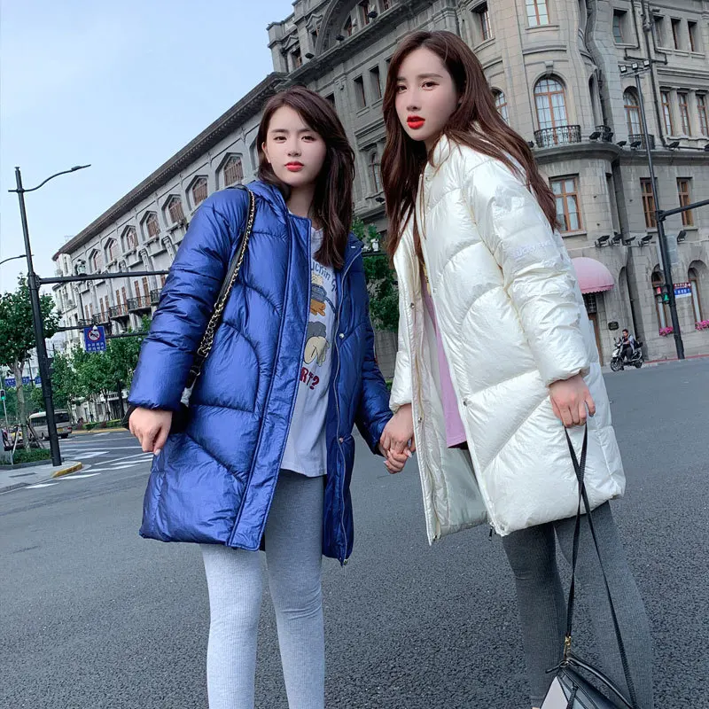 Повседневная женская зимняя куртка пальто с капюшоном толстые теплые парки