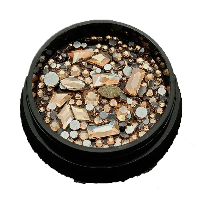 Стразы с кристаллами для дизайна ногтей украшения плоской задней стороной